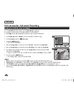 Предварительный просмотр 60 страницы Samsung SC DC173U - Camcorder - 680 KP Owner'S Instruction Book