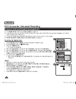 Предварительный просмотр 62 страницы Samsung SC DC173U - Camcorder - 680 KP Owner'S Instruction Book