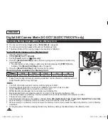 Предварительный просмотр 100 страницы Samsung SC DC173U - Camcorder - 680 KP Owner'S Instruction Book