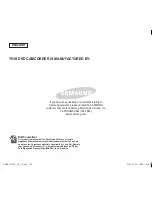 Предварительный просмотр 128 страницы Samsung SC DC173U - Camcorder - 680 KP Owner'S Instruction Book