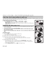 Предварительный просмотр 52 страницы Samsung SC DX205 - Camcorder - 680 KP User Manual