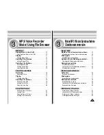 Preview for 70 page of Samsung SC-M105S Owner'S Instruction Book