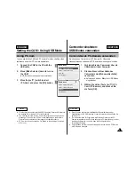 Preview for 104 page of Samsung SC-M105S Owner'S Instruction Book