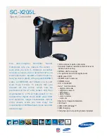 Samsung SC-X205L Brochure preview