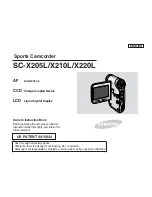 Samsung SC-X205L Owner'S Instruction Book preview