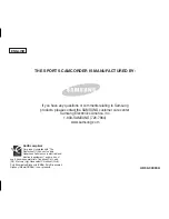 Preview for 149 page of Samsung SC-X205L Owner'S Instruction Manual