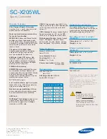 Preview for 4 page of Samsung SC-X205WL Brochure