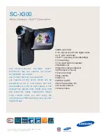 Preview for 1 page of Samsung SC-X300 Brochure