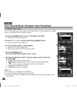 Preview for 70 page of Samsung SC-X300 Owner'S Instruction Book