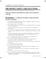 Preview for 3 page of Samsung SC12F50 series User Manual