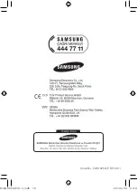 Предварительный просмотр 30 страницы Samsung SC5480 User Manual