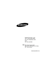 Предварительный просмотр 22 страницы Samsung SC7830 Operating Instructions Manual