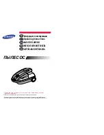 Предварительный просмотр 1 страницы Samsung SC9271 Operating Instructions Manual