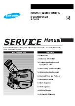 Samsung SCA20 Service Manual preview