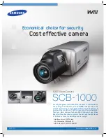 Samsung SCB-1000 Specifications предпросмотр