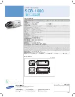 Предварительный просмотр 2 страницы Samsung SCB-1000 Specifications