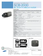 Preview for 2 page of Samsung SCB-2000 Specifications