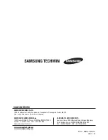 Предварительный просмотр 17 страницы Samsung SCB-2000 User Manual