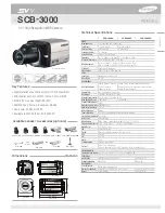 Samsung SCB-3000 Technical Specifications preview