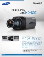 Samsung SCB-6000 Specifications preview