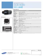 Preview for 2 page of Samsung SCB-6000 Specifications