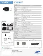 Предварительный просмотр 2 страницы Samsung SCB-6001 Specifications