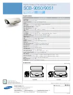 Предварительный просмотр 2 страницы Samsung SCB-9050 Specifications