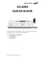 Preview for 1 page of Samsung SCC-3100A Quick Setup Manual