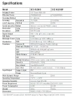 Samsung Scc-B2305 Specifications preview