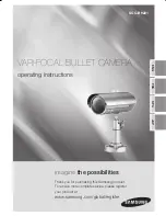 Preview for 1 page of Samsung SCC-B9221 - IR Bullet Camera Operating Instructions Manual