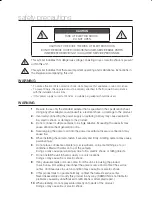 Preview for 2 page of Samsung SCC-B9221 - IR Bullet Camera Operating Instructions Manual