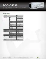 Preview for 2 page of Samsung SCC-C4335 Specifications