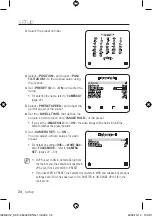 Предварительный просмотр 34 страницы Samsung SCC-C6439P User Manual