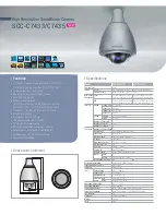 Samsung SCC-C7433 Specification Sheet preview