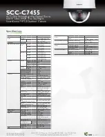 Предварительный просмотр 2 страницы Samsung SCC-C7455 Specifications