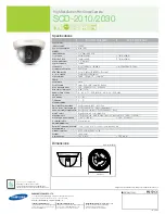 Preview for 2 page of Samsung SCD-2010 Specifications