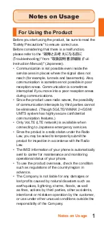 Preview for 3 page of Samsung SCG20 Notes On Usage