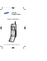 Preview for 1 page of Samsung SCH-250F Owner'S Instructions Manual