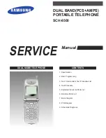 Preview for 1 page of Samsung SCH-8500 Service Manual