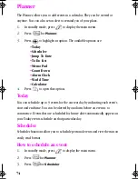 Preview for 74 page of Samsung SCH-A310 Series User Manual