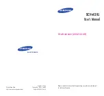 Preview for 1 page of Samsung SCH-A591 User Manual