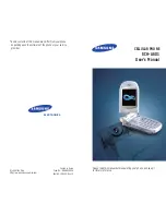 Samsung SCH-A601 User Manual preview