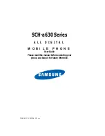 Предварительный просмотр 1 страницы Samsung SCH-A630 Series User Manual