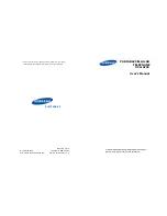 Preview for 1 page of Samsung SCH-A725 User Manual