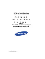 Preview for 1 page of Samsung SCH A795 User Manual