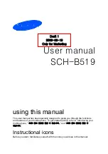 Preview for 1 page of Samsung SCH-B519 User Manual