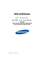 Предварительный просмотр 1 страницы Samsung SCH-n330 Series User Manual