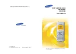 Предварительный просмотр 1 страницы Samsung SCH-N38 User Manual