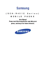 Preview for 1 page of Samsung SCH-R451 User Manual