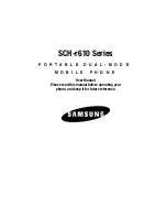 Preview for 1 page of Samsung SCH-r610 Series User Manual